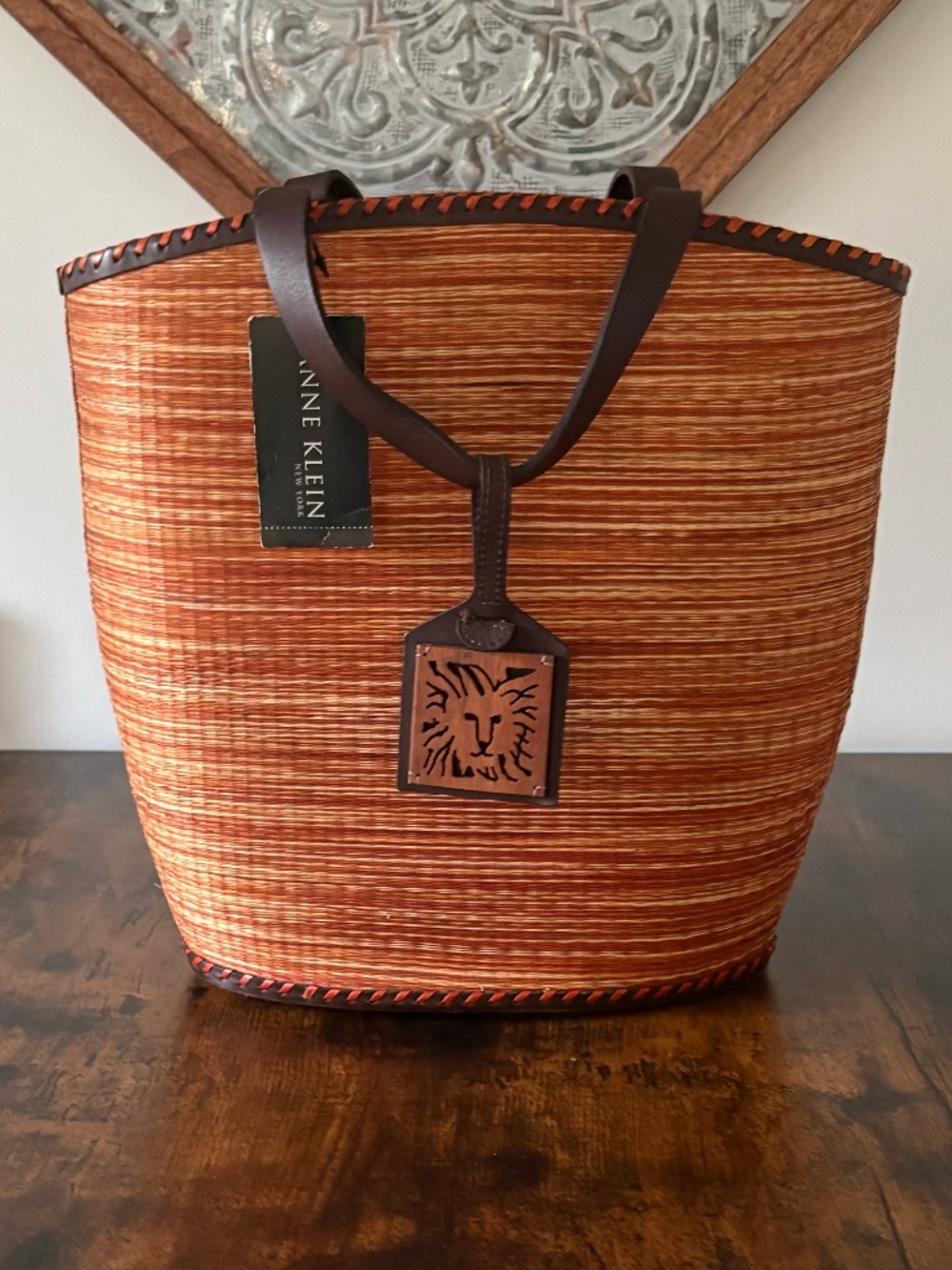 Anne Klein Woven Tote Bag